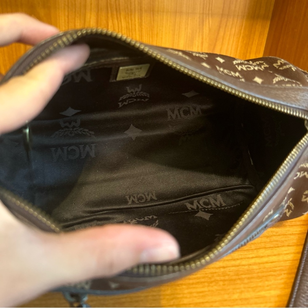 MCM 2way Cylinder/Papillon Crossbody/Shoulder Bag Brown - Picture 7 of 13